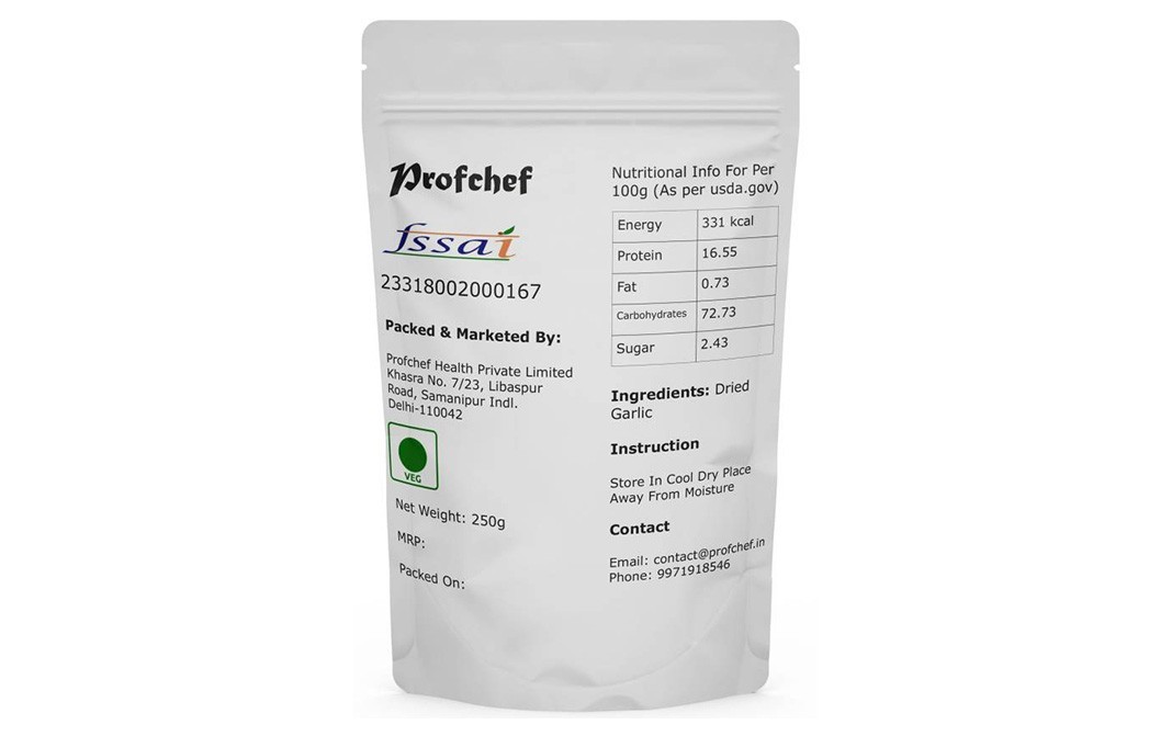 Profchef Dried Garlic Powder    Pack  250 grams